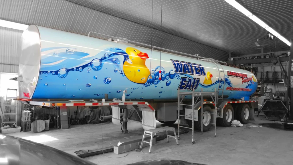 Lamoureux Pumping inc. : Water Truck Wrap