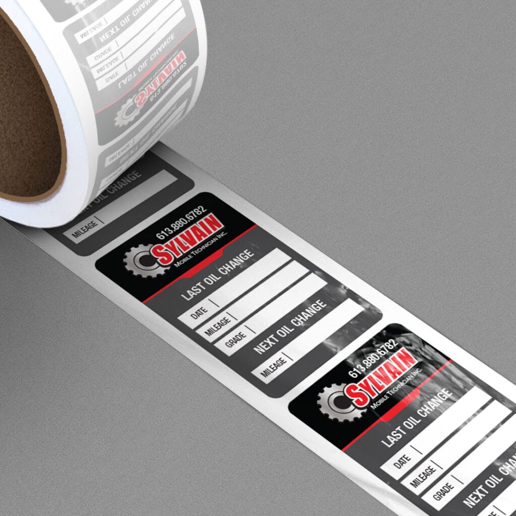 SylvainMobileTech OilChanger Sticker Roll
