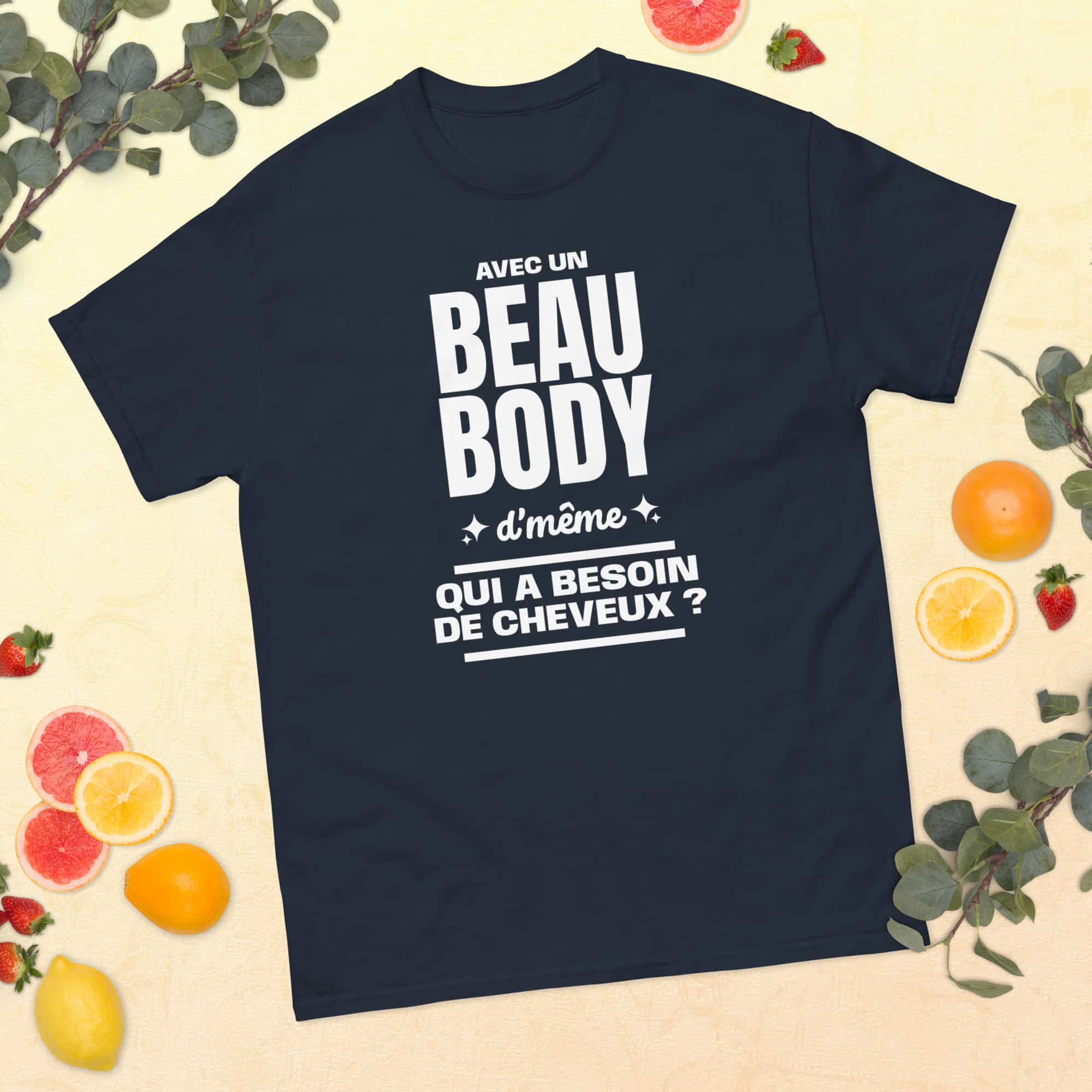 Unisex classic tee navy front 69543c6221029.jpg
