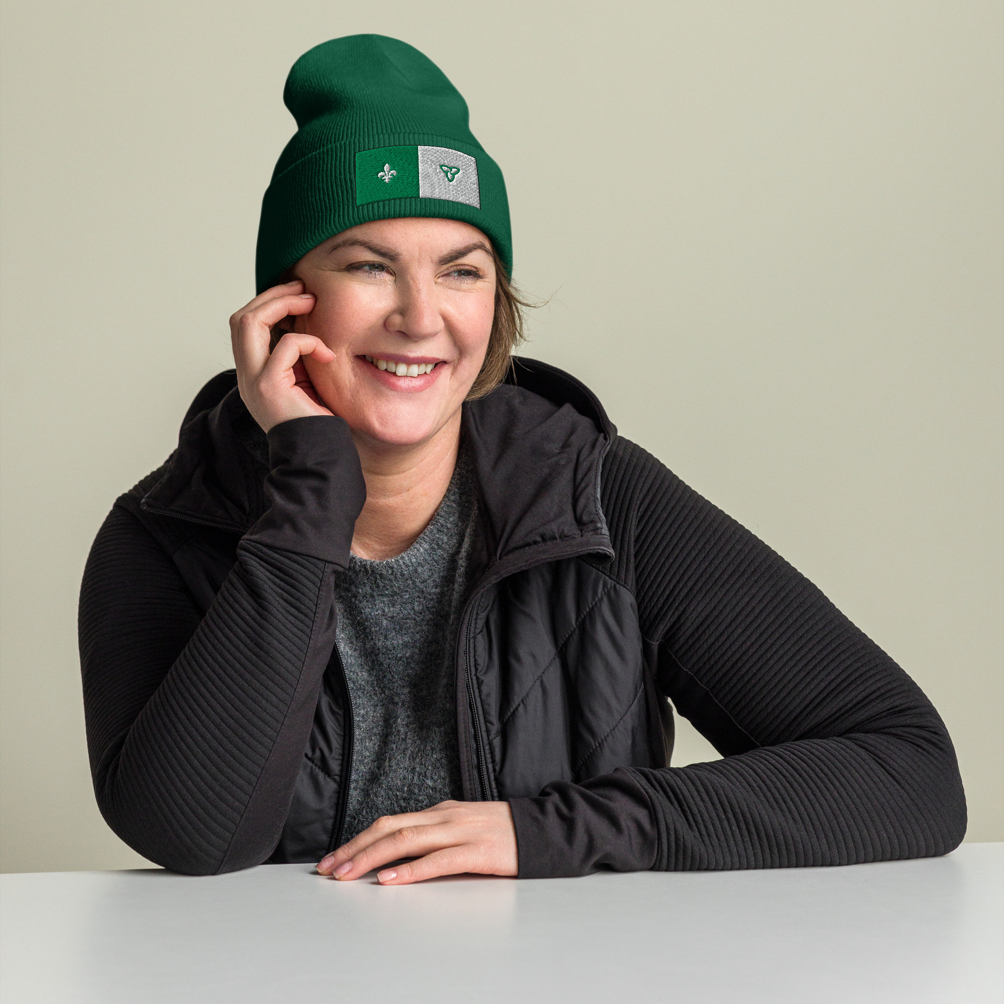 Cuffed beanie spruce front 69b1c61e6c8e0.jpg