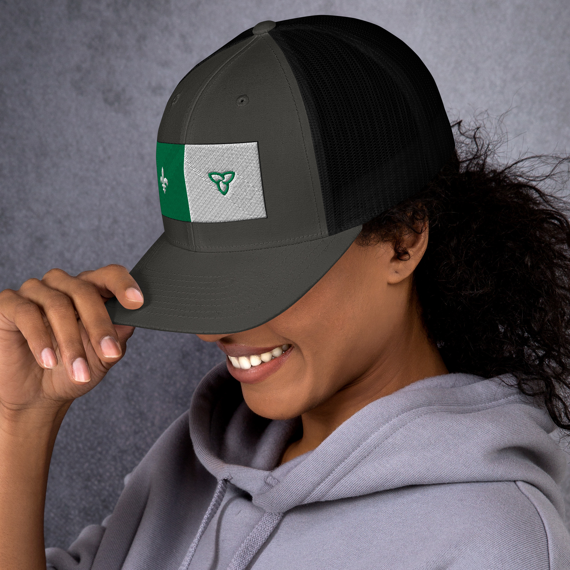 Retro trucker hat charcoal black left 69b1c8ceaa014.jpg