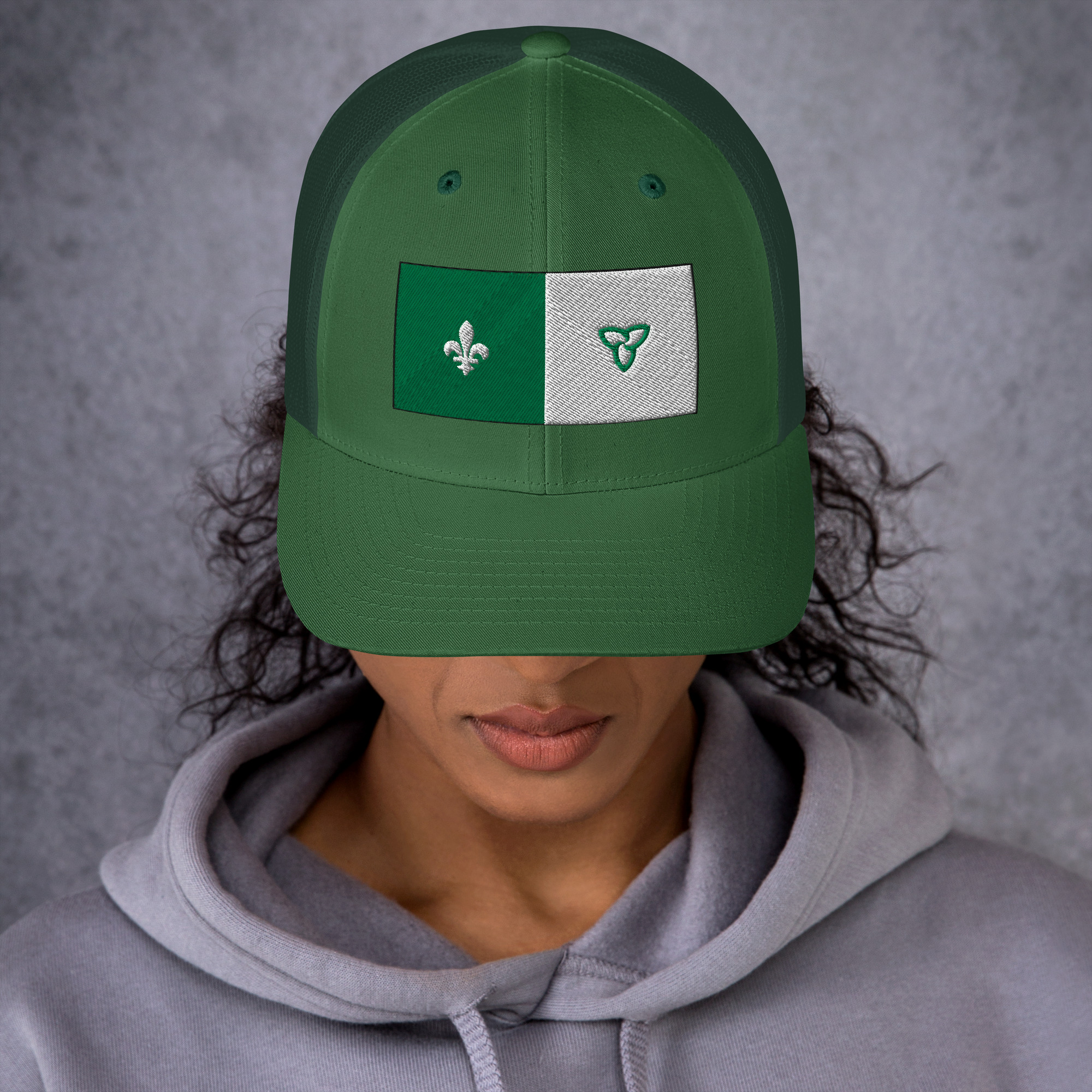 Retro trucker hat evergreen front 69b1c8ceaaaf9.jpg