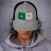 Retro trucker hat heather black front 69b1c8ceab432.jpg