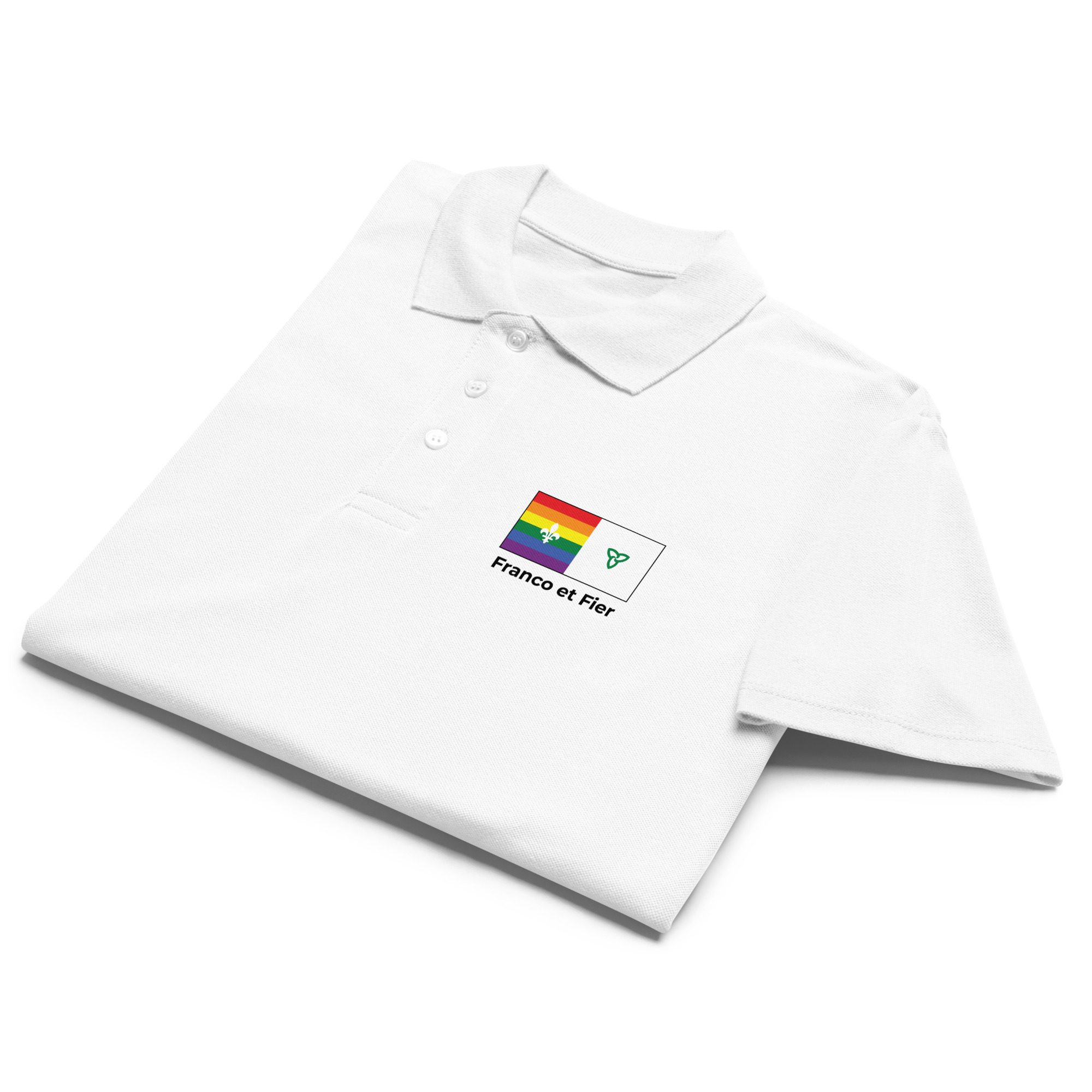 Unisex premium pique polo shirt white front 69b05d9f742cf.jpg