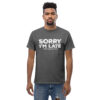 Unisex classic tee dark heather front 6a2c71b843298.jpg