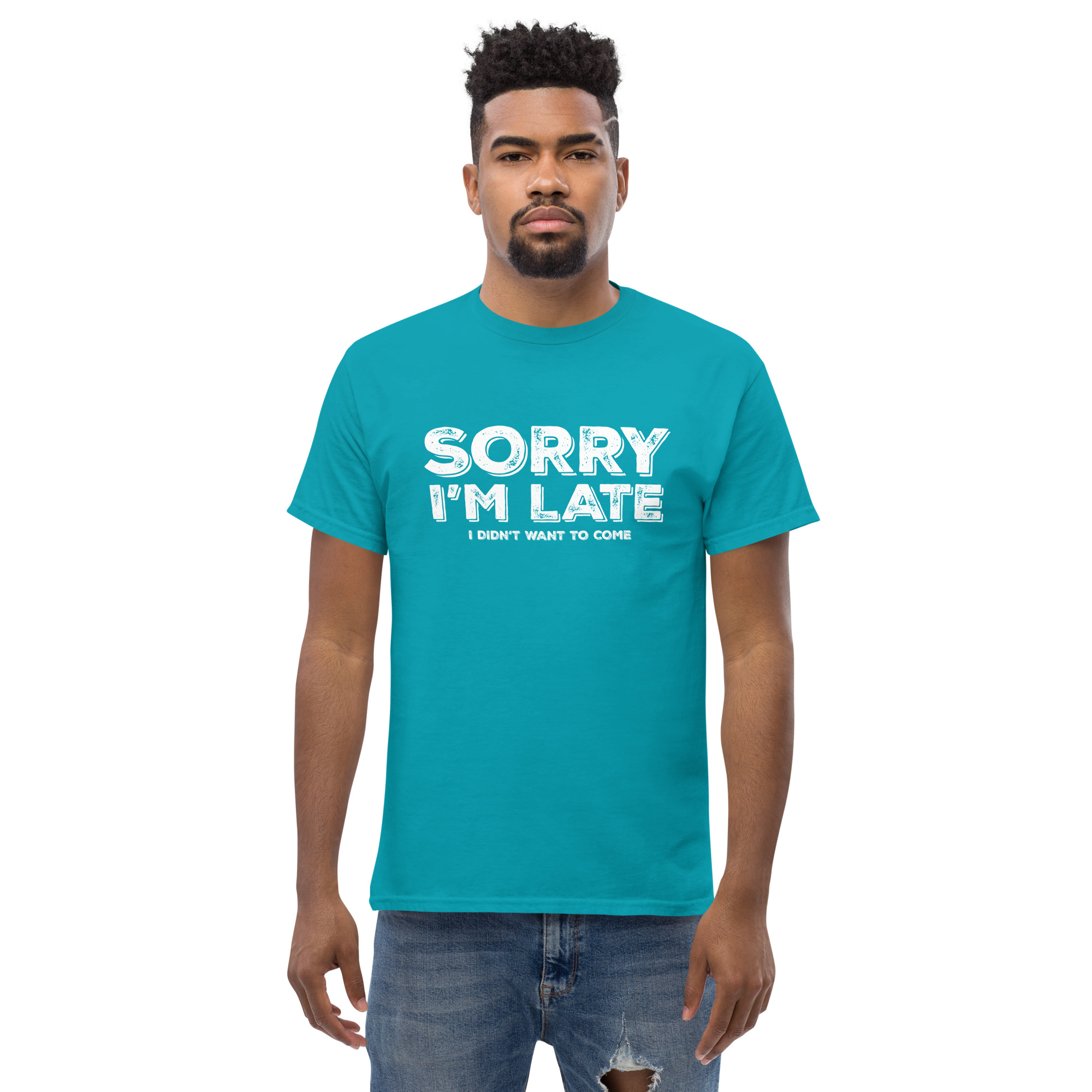 Unisex classic tee tropical blue front 6a2c71b870a95.jpg