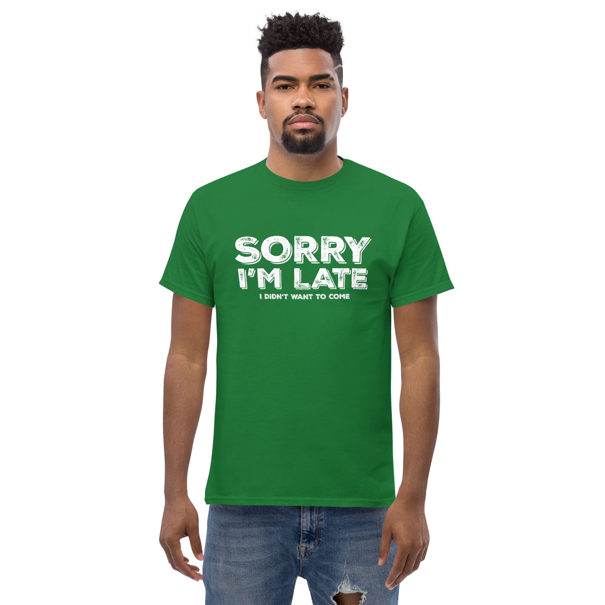 Unisex classic tee turf green front 6a2c71b84a489.jpg