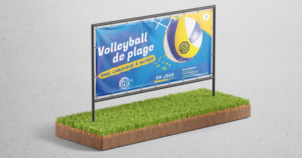 Club optimiste d'Alfred : Bannière 2025.05 Beach Volley Banner